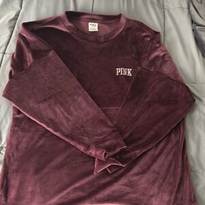 Victoria’s Secret velour crew neck